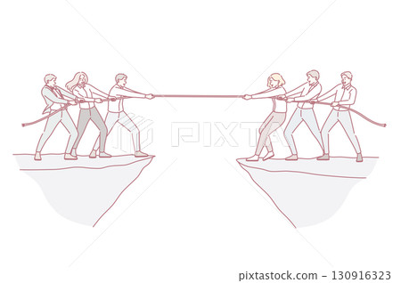 Business team and competition concept. Business team and competition concept. 130916323