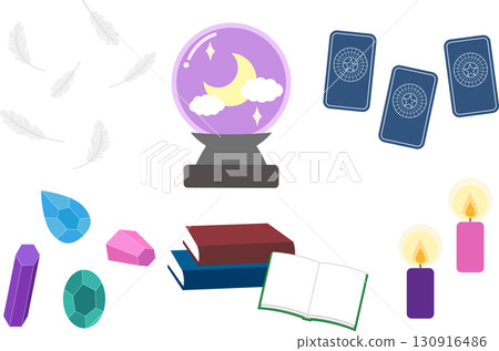 靈裝套裝插圖素材 130916486