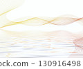 Abstract background texture with warm colored flowing lines and water surface 130916498