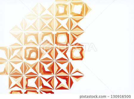 White background x warm color geometric pattern with plenty of white space 130916500