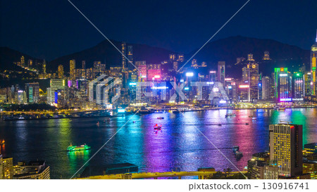 Sept 12 2025 Victoria Harbour skyline view in Hong Kong Sept 12 2025 Victoria Harbour skyline view in Hong Kong 130916741