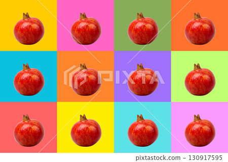 Pomegranates on bright backgrounds for a vibrant look Pomegranates on bright backgrounds for a vibrant look 130917595