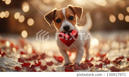 Puppy Love Valentines Day Delight. 130917971