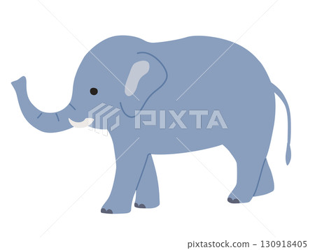 大象的簡單插圖 130918405