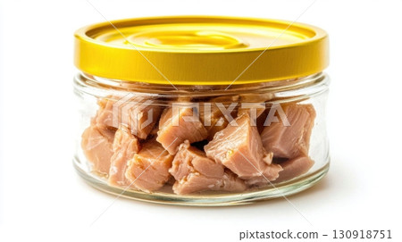 Jar of Delicious Tuna Chunks. 130918751