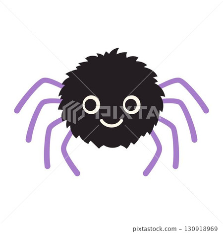 halloween cute spider, flat style 130918969
