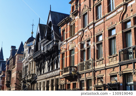 Old buildings in Antwerp, Belgium. Historic center of city. Travel photo Old buildings in Antwerp, Belgium. Historic center of city. Travel photo 130919040