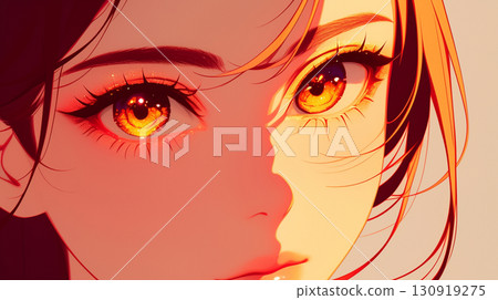 AI image of a woman with eyelash extensions 130919275