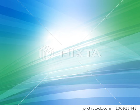 A beautiful abstract background with a futuristic blue and green wave pattern 130919445