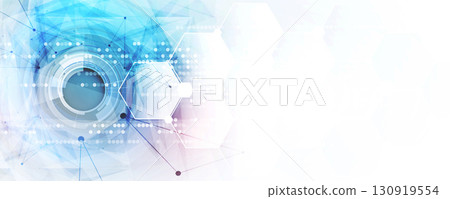 Technology and science innovation circle business background 130919554