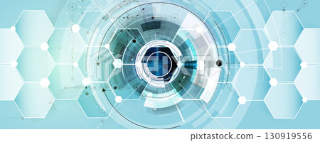 Technology and science innovation circle business background 130919556