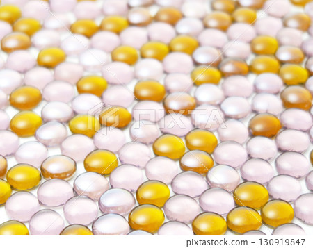 Many transparent glass balls in two colors background material 130919847