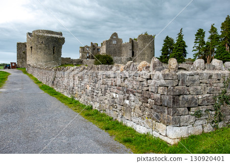 Roscommon town castle on summy day 130920401
