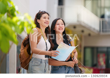 Exploring City Landmarks with Friends and Map Exploring City Landmarks with Friends and Map 130920934