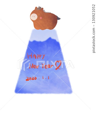 Illustration of a horse on Mount Fuji (Happy New Year) Illustration of a horse on Mount Fuji (Happy New Year) 130921052