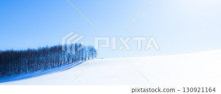 北海道美瑛的湛藍天空與樸實的冬日雪景 北海道美瑛的湛藍天空與樸實的冬日雪景 130921164