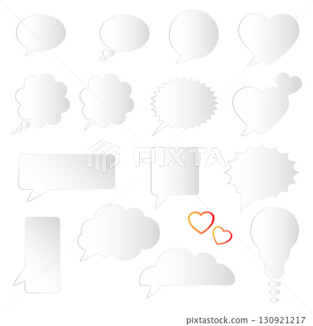 Simple speech bubble set 130921217