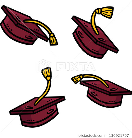 Graduation Cap Cartoon Colored Clipart Graduation Cap Cartoon Colored Clipart 130921797