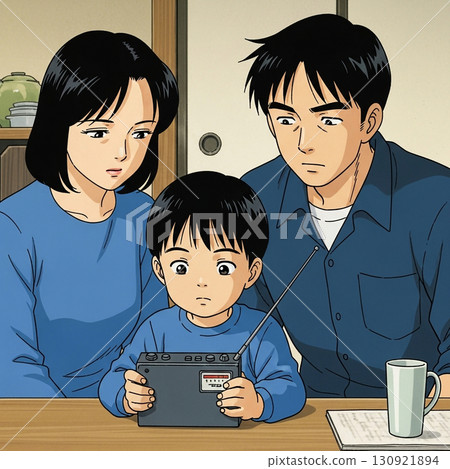 Check disaster prevention information with your family Check disaster prevention information with your family 130921894