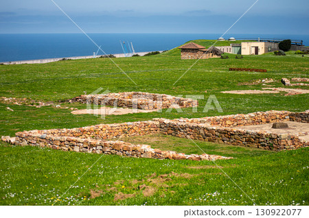 La Campa Torres Archaeological Natural Park offers a fascinating glimpse into Roman and pre-Roman settlements amidst scenic coastal landscapes in Gijon, Asturias, Spain 130922077