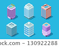 Isometric Office Building Vector Set 130922288