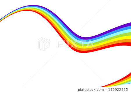 Colorful rainbow wave curved ribbon illustration material white background png transparent Colorful rainbow wave curved ribbon illustration material white background png transparent 130922325