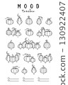 Pumpkin Mood Tracker for daily coloring and emotional tracking. Perfect for planners, bullet journal, and creativity enthusiasts. Printable outline and customizable design. PNG and vector illustration 130922407
