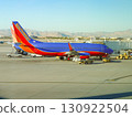 A Southwest Airlines Boeing 737 waiting at Las Vegas Airport 130922504