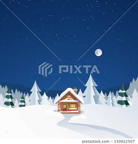 a wooden cabin clear sky full moon a wooden cabin clear sky full moon 130922507