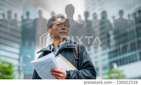象徵社會壓力與挑戰的隱喻場景 130922539