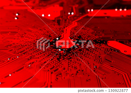 Old computer processor, super macro photography. Close-up macro photography of microcircuits without inscriptions Old computer processor, super macro photography. Close-up macro photography of microcircuits without inscriptions 130922877