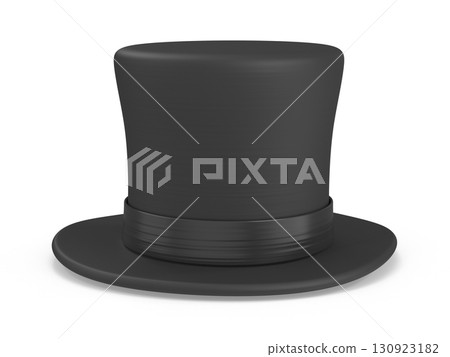 Elegant black top hat classic formal headwear 130923182