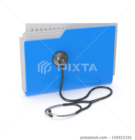 Medical records analysis healthcare data stethoscope and file folder Medical records analysis healthcare data stethoscope and file folder 130923191