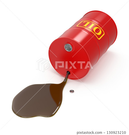 Spilled oil barrel environmental hazard and pollution 130923210