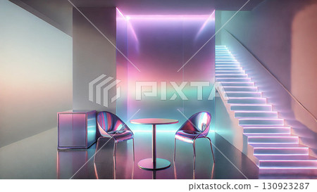 Futuristic interior 130923287