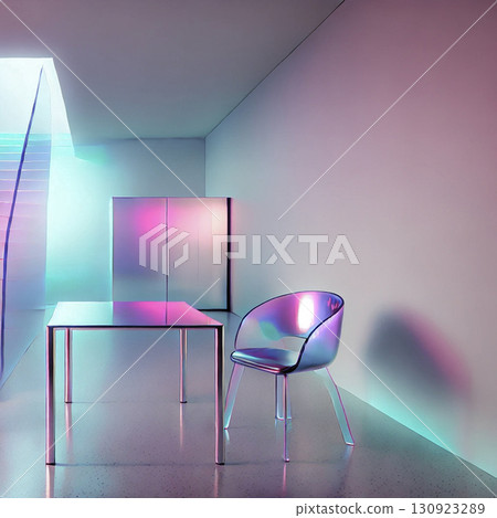 Futuristic interior 130923289