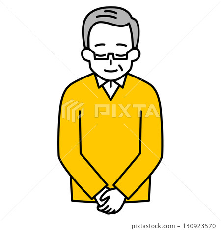 老人鞠躬 130923570