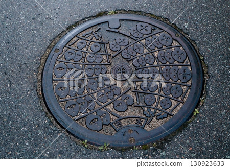 Manhole cover in Akita City, Akita Prefecture 2 130923633