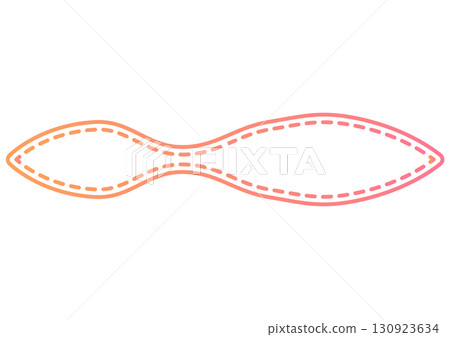 Colorful flowing curved frame 130923634