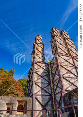 Shizuoka Prefecture: World Heritage Site Nirayama Reverberatory Furnace under clear skies 130923822