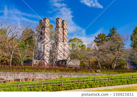 Shizuoka Prefecture: World Heritage Site Nirayama Reverberatory Furnace under clear skies 130923831