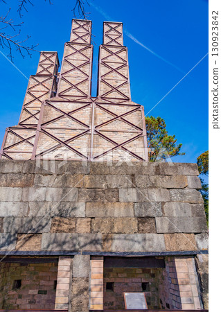 Shizuoka Prefecture: World Heritage Site Nirayama Reverberatory Furnace under clear skies 130923842
