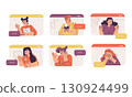 A Variety of Diverse Characters Engaging in Meaningful Digital Communication Platforms 130924499