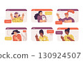 Diverse Characters Engaging in Interactive Virtual Discussions Across Various Topics and Themes 130924507