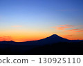 The silhouette of Mt. Fuji seen from Mt. Daisen 130925110
