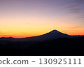 The silhouette of Mt. Fuji seen from Mt. Daisen 130925111