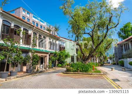 Emerald Hill, Singapore, lined with Peranakan-style buildings 130925115