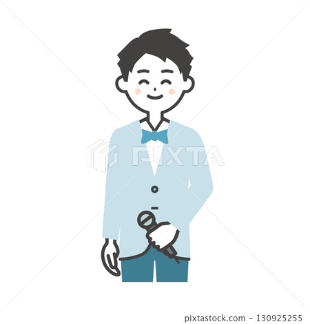 男性活動主持人的插圖 130925255