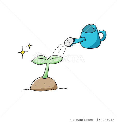 Watering illustrations Watering illustrations 130925952