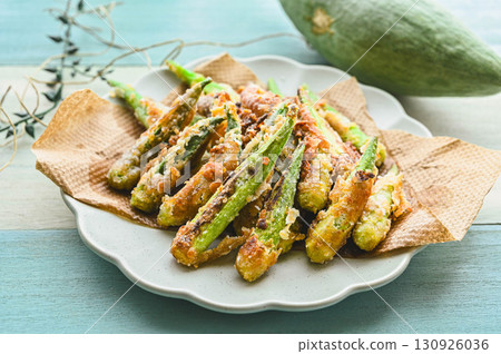 Deep fried okra 130926036